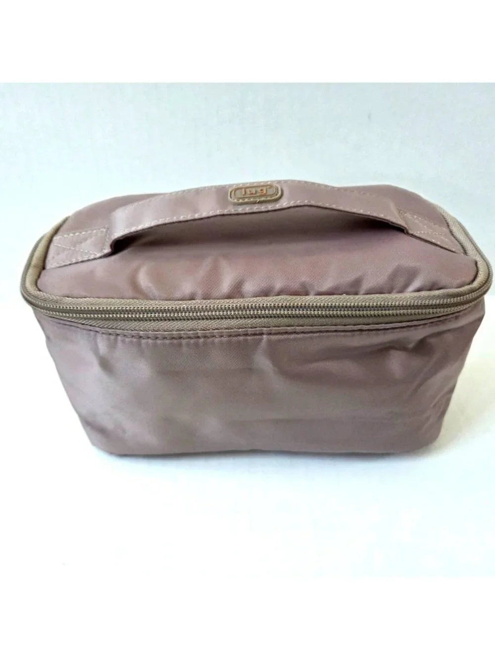 Lug Dolly Short Cosmetics Makeup Toiletry Travel Case Taupe